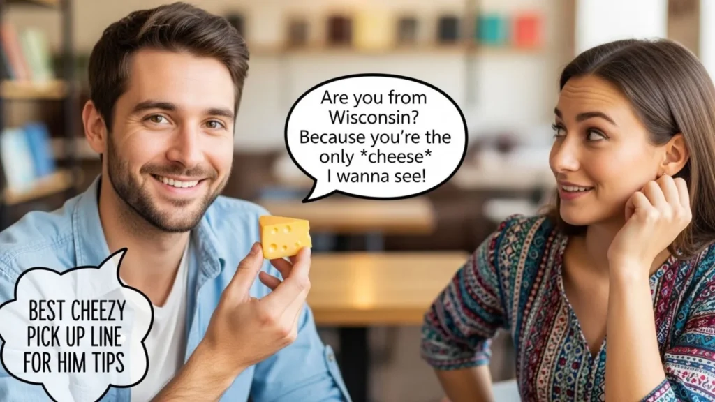 Best Cheezy Pick Up Line for Him Tips