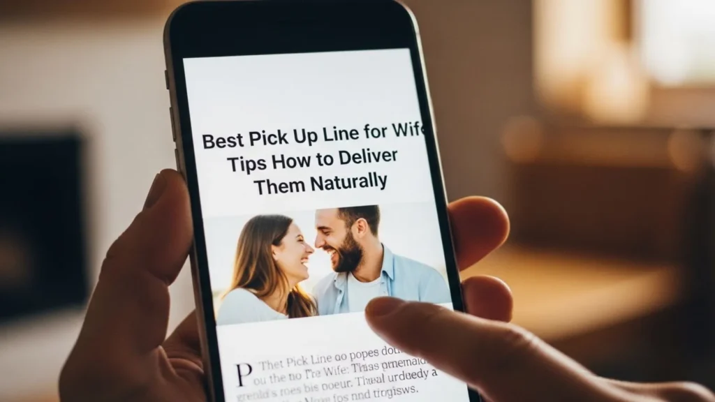 Best Pick Up Line for Wife Tips How to Deliver Them Naturally