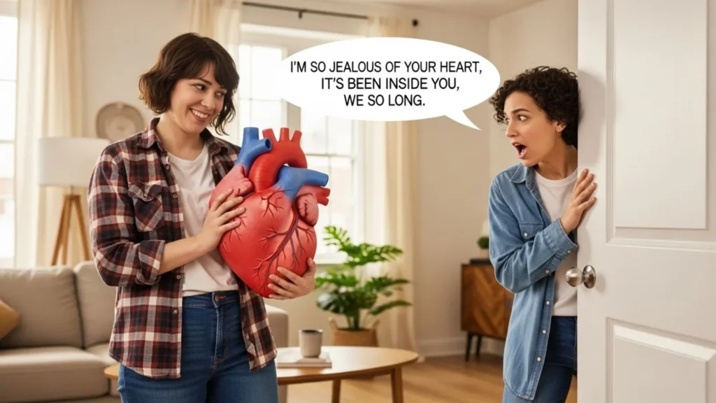 Funny Jealous of Your Heart Pick Up Lines