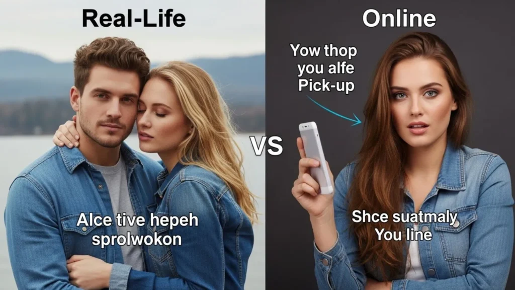 Real-Life vs Online Pick Up Line 
