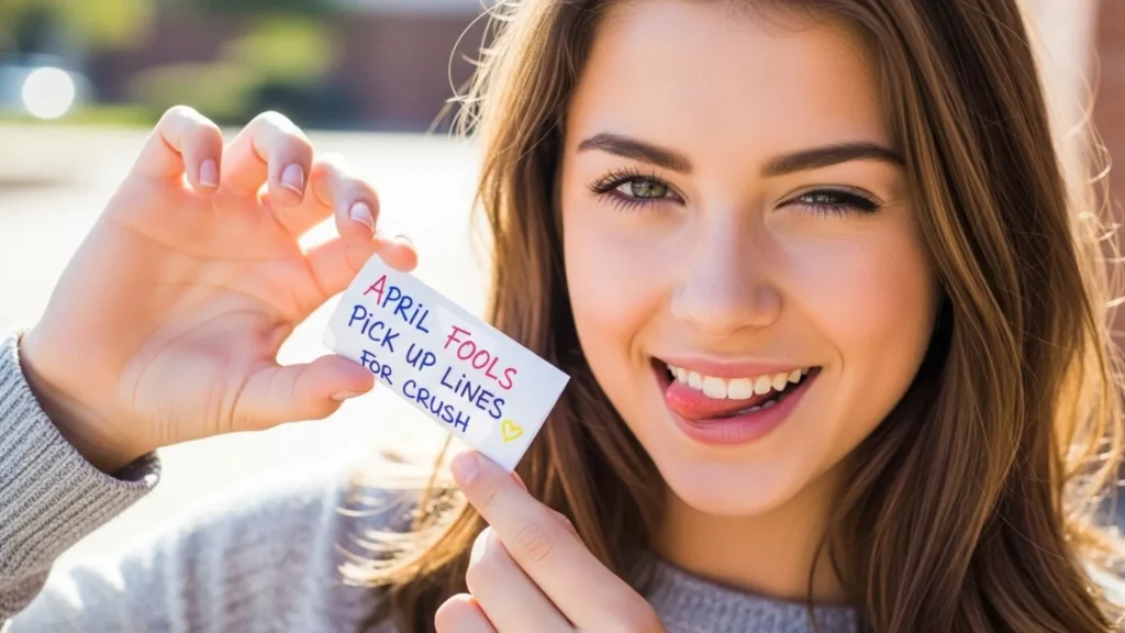 April Fools Pick Up Lines for Crush