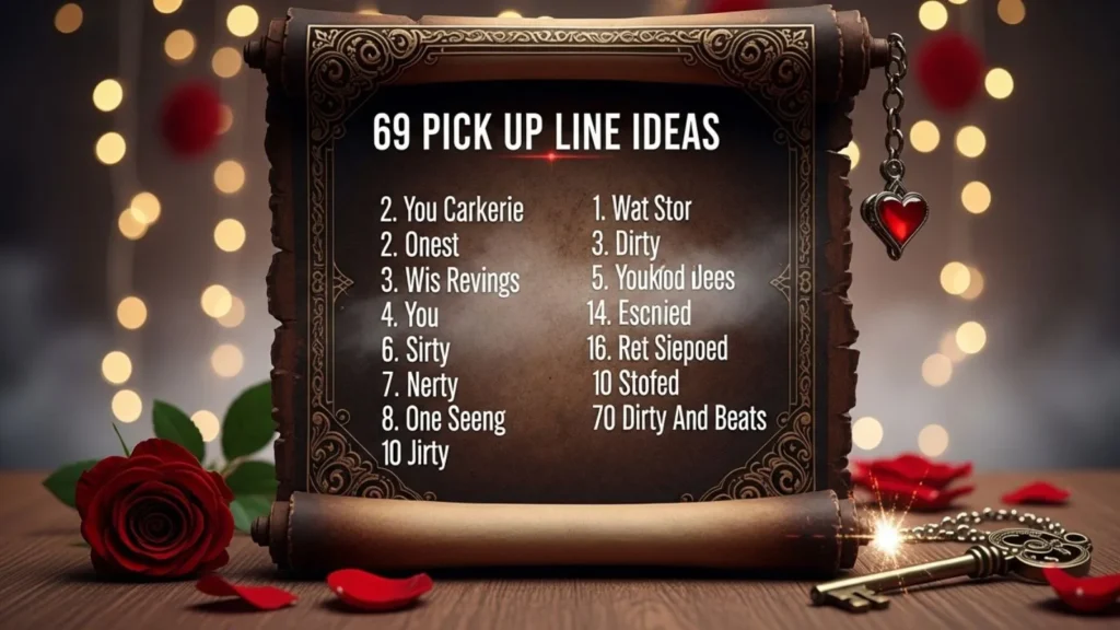 Bold 69 Pick Up Line Dirty Ideas