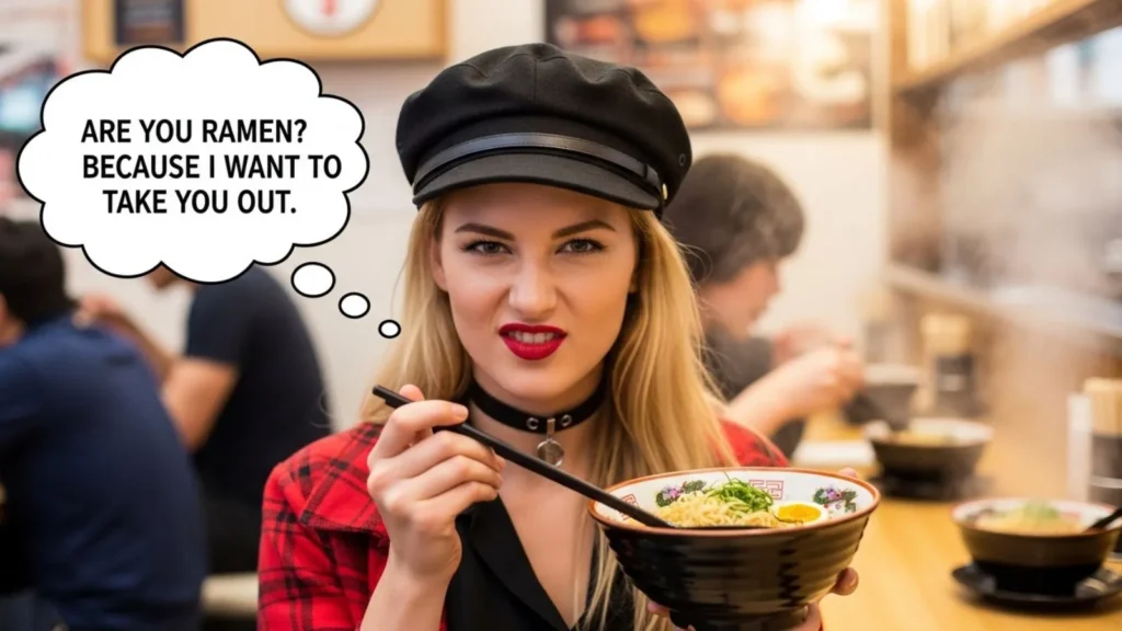 Bold and Confident Ramen Pick Up Lines