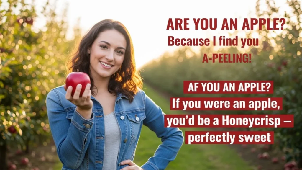 Bold Apple Pick Up Line Ideas