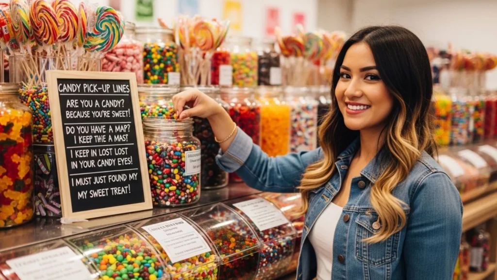  Charming Candy Pick Up Line Options