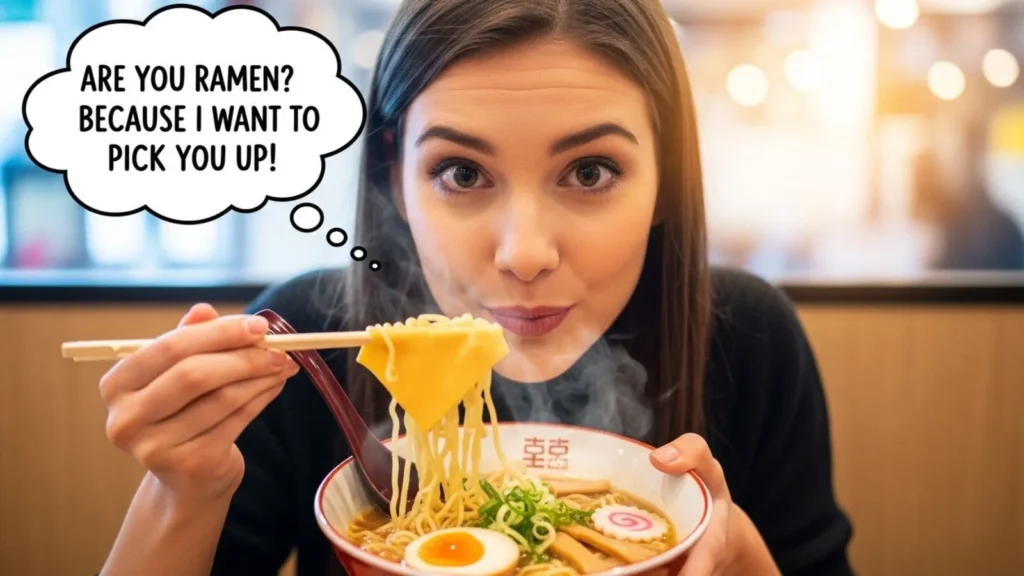 Cheesy and Playful Ramen Pick Up Lines