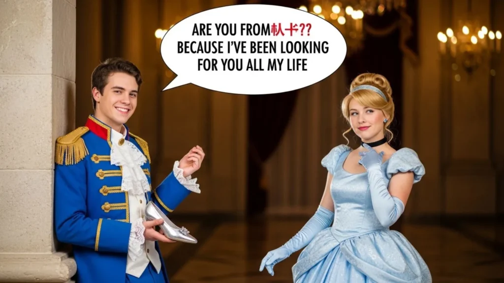 Cheesy Cinderella Pick Up Lines