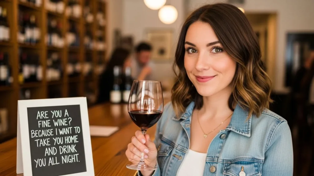 Cheesy / Playful Wine Pick Up Line Suggestions