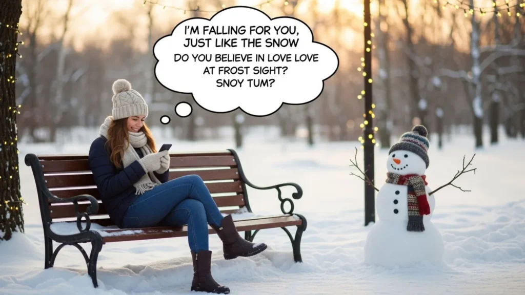 Cheesy Snow Pick Up Line Suggestions