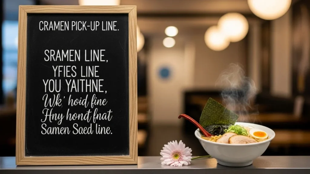 Clever and Unique Ramen Pick Up Line Ideas