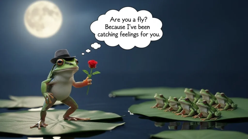 Clever Frog Pick Up Line Ideas