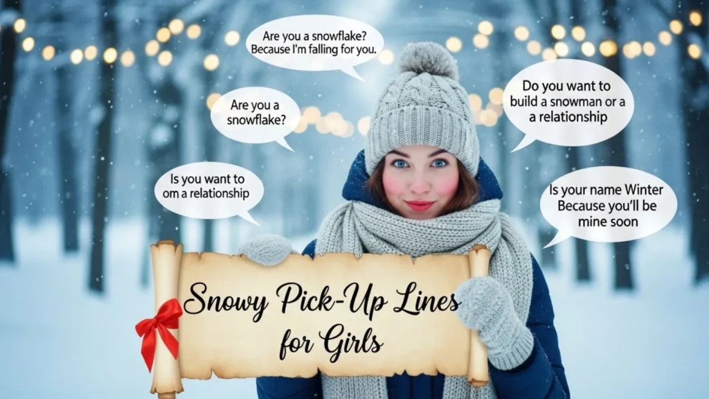 Clever Snow Pick Up Line Ideas 