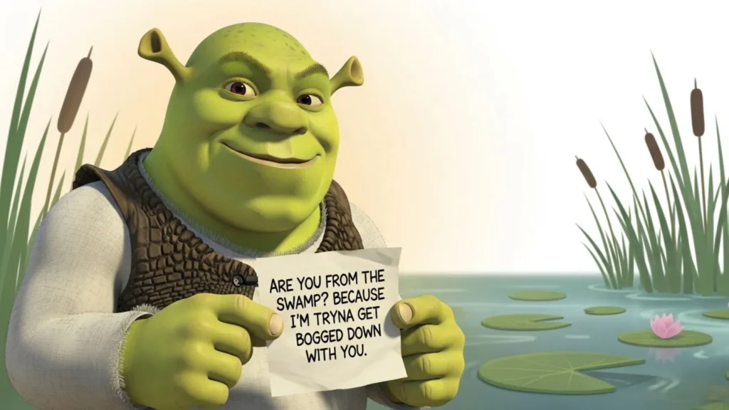 Clever / Unique Shrek Pick Up Line Ideas