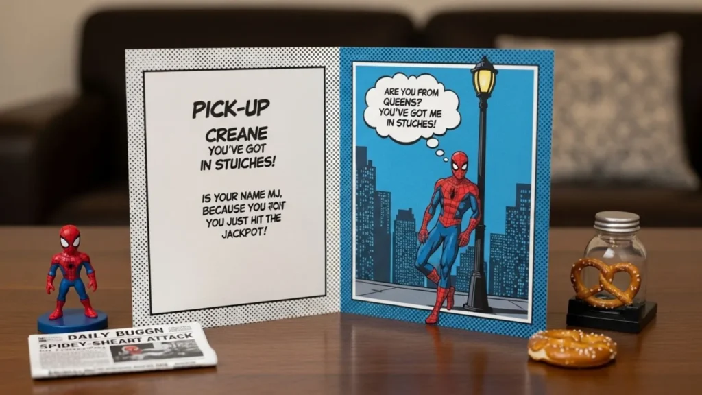Clever / Unique Spider Man Pick Up Line Ideas