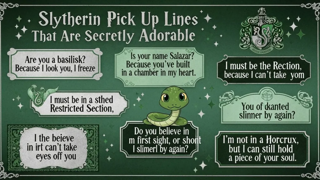 Cute Slytherin Pick Up Lines That Are Secretly Adorable
