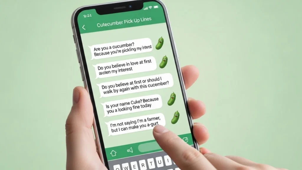 Cutecumber Pick Up Lines for Texting