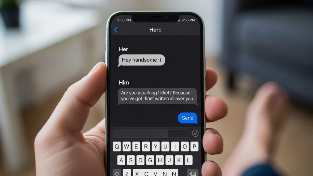 Dirty Pick Up Line for Him for Texting