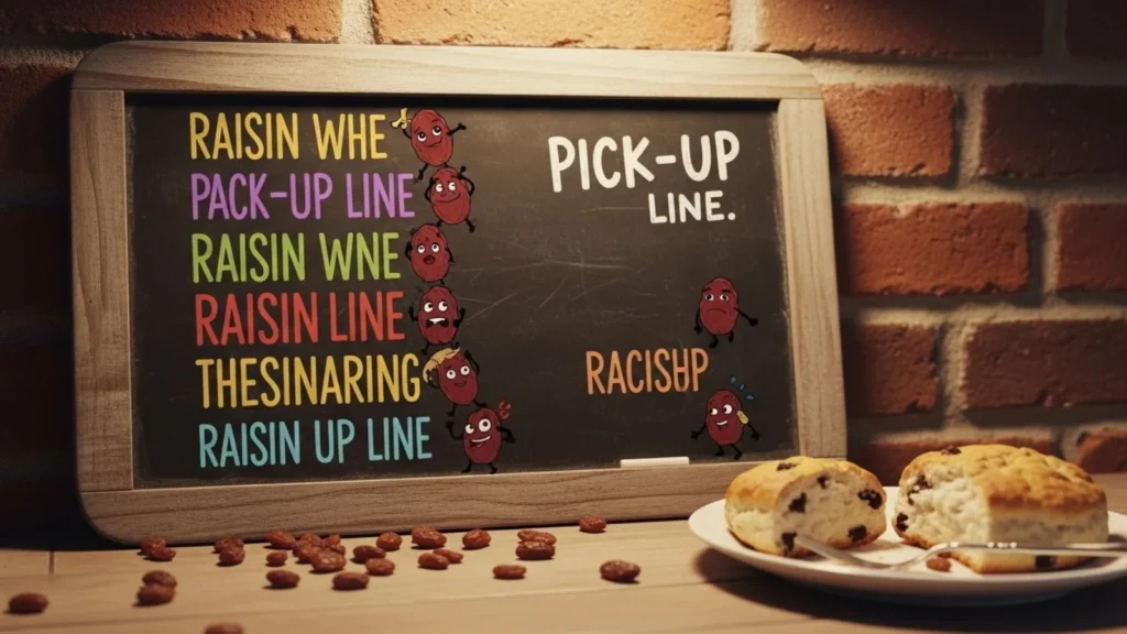 Entertaining Raisin Pick Up Line Examples