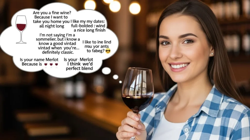 Entertaining Wine Pick Up Line Examples