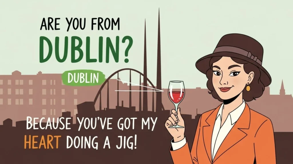 Flirty and Engaging Are You From Dublin Pick Up Lines