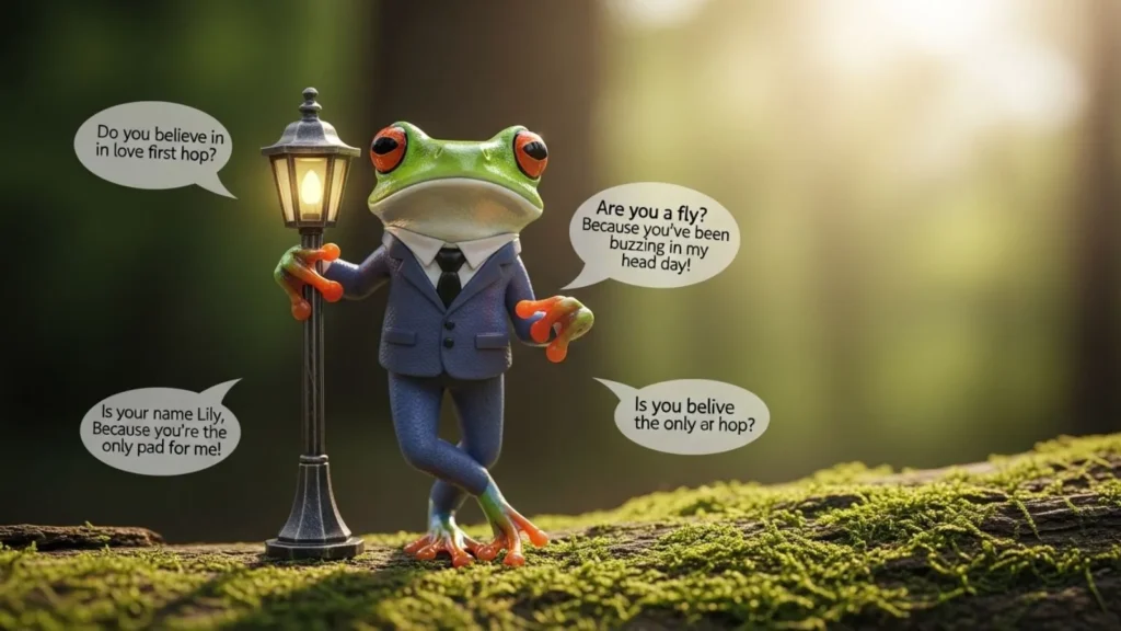 Frog Pick Up Lines for Social Media