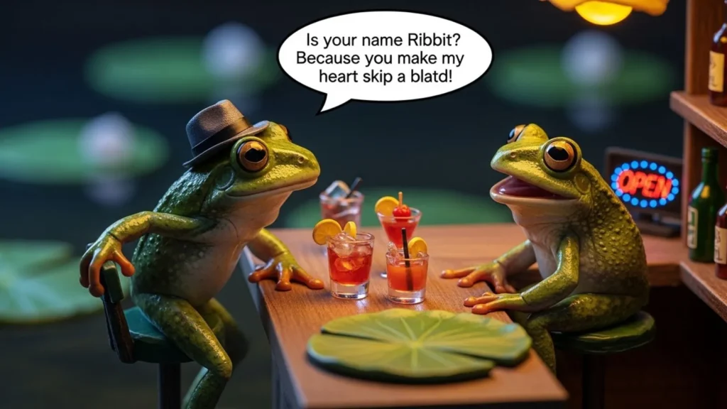 Funny Frog Pick Up Line Examples