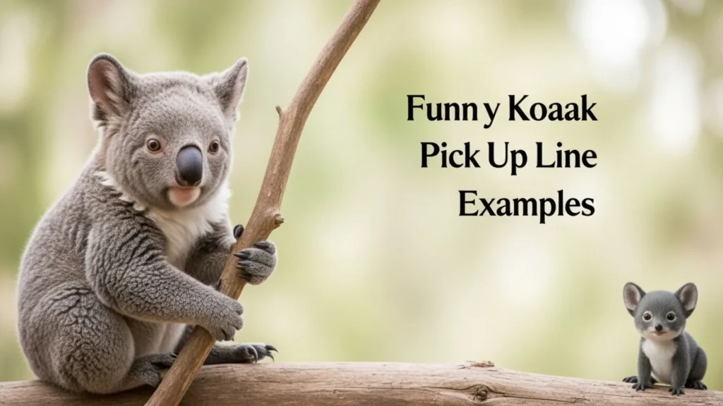 Funny Koala Pick Up Line Examples