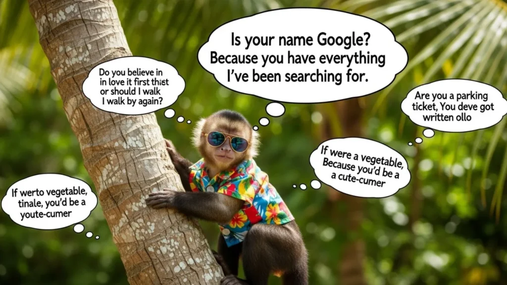 Funny Monkey Pick Up Line Examples