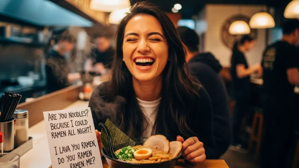 Funny Ramen Pick Up Line Examples