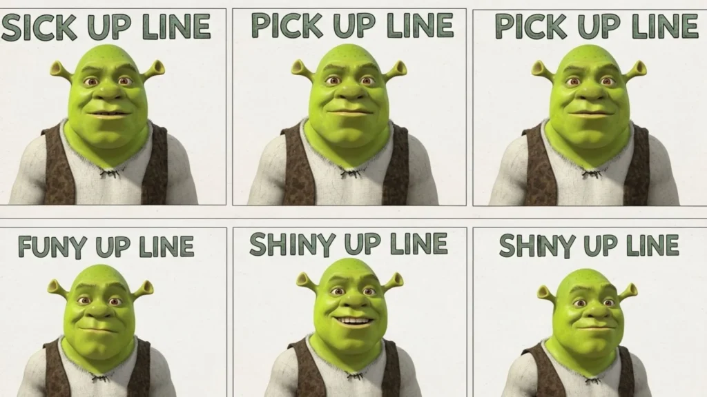 Funny / Shrek Pick Up Line Examples 