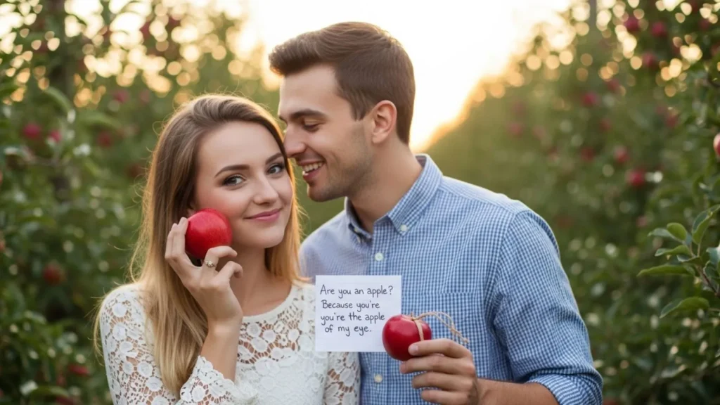 Romantic Apple Pick Up Line Ideas