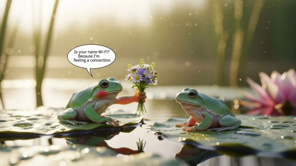 Romantic Frog Pick Up Lines