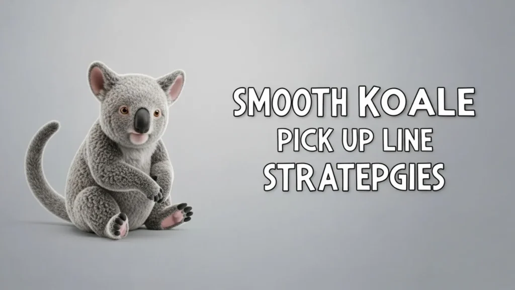 Smooth Koala Pick Up Line Strategies 