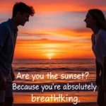 Sunset Pick Up Line