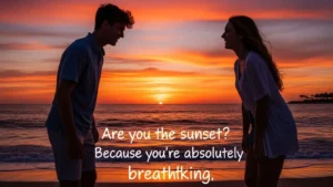 Sunset Pick Up Line