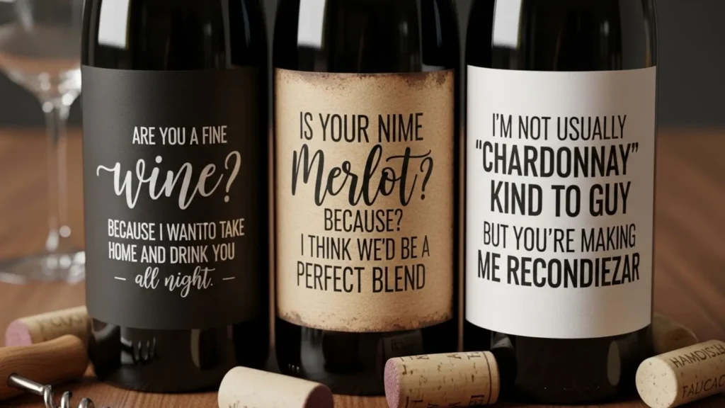 Unique Wine Pick Up Line Ideas