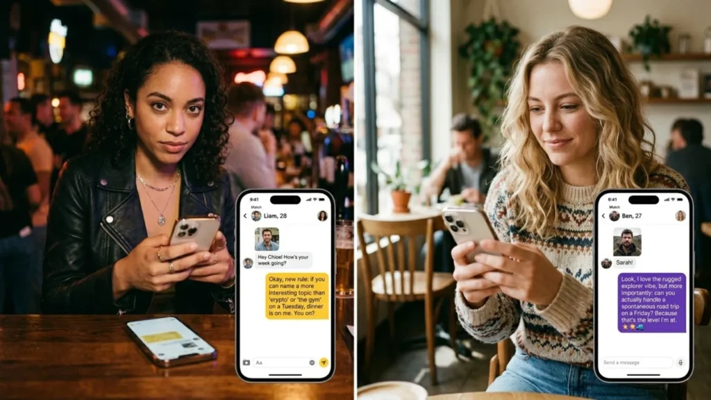Bold and Confident Pick Up Line Dating App 