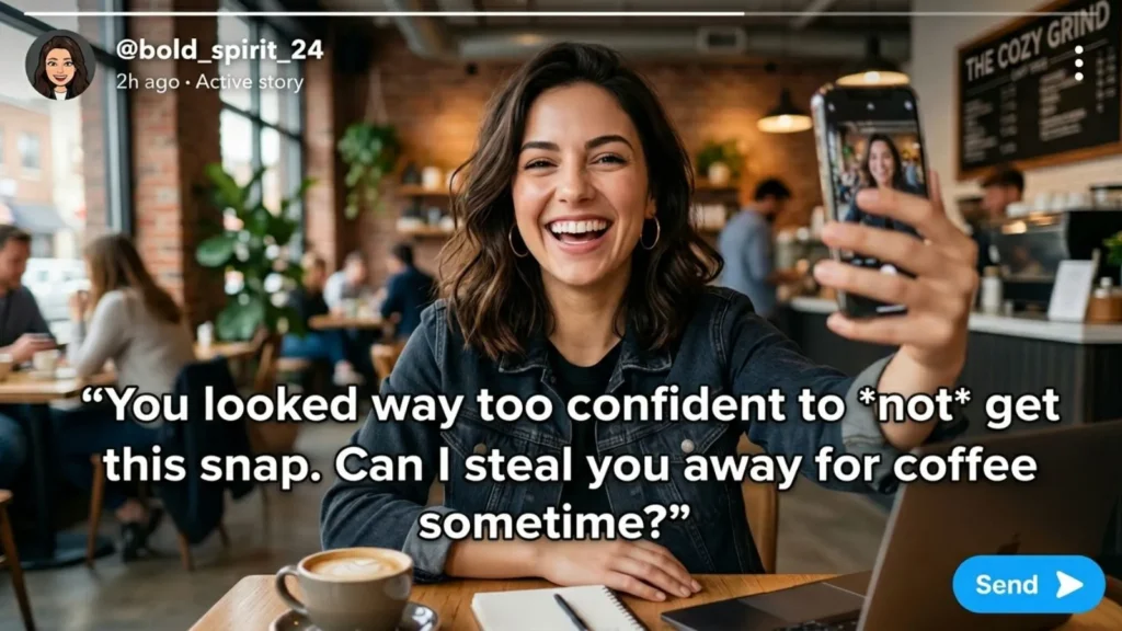Bold and Confident Pick Up Line Snapchat