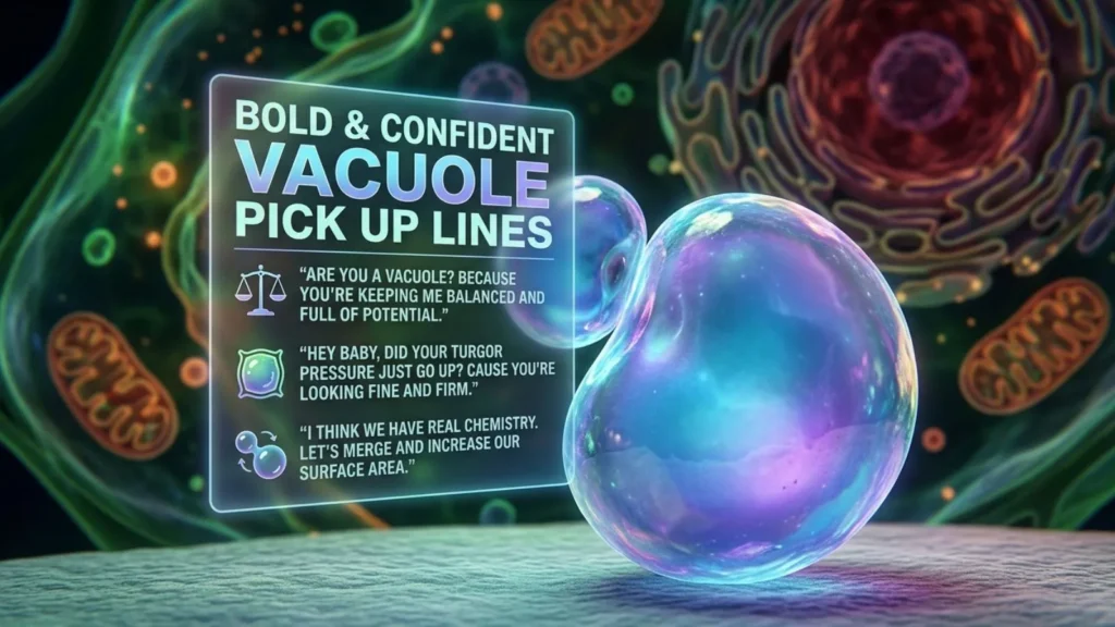 Bold and Confident Vacuole Pick Up Lines Lines