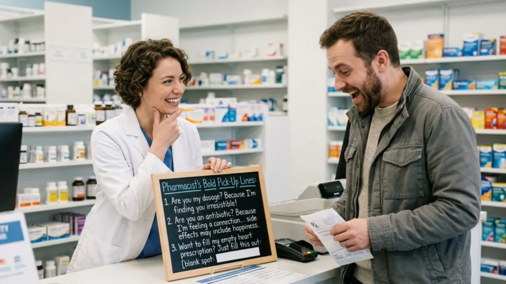 Bold Pharmacist Pick Up Lines Lines