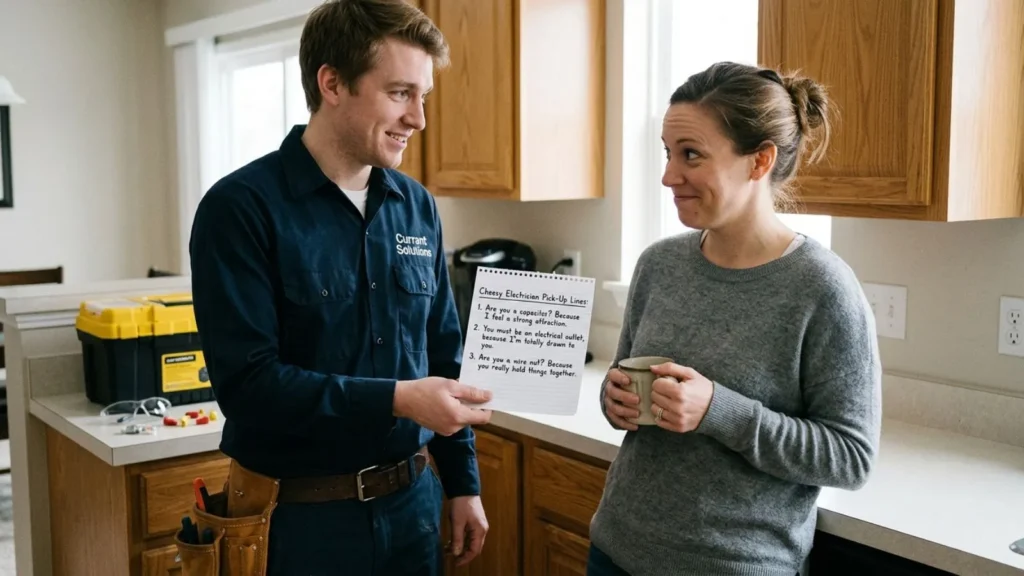 Cheesy Electrician Pick Up Lines