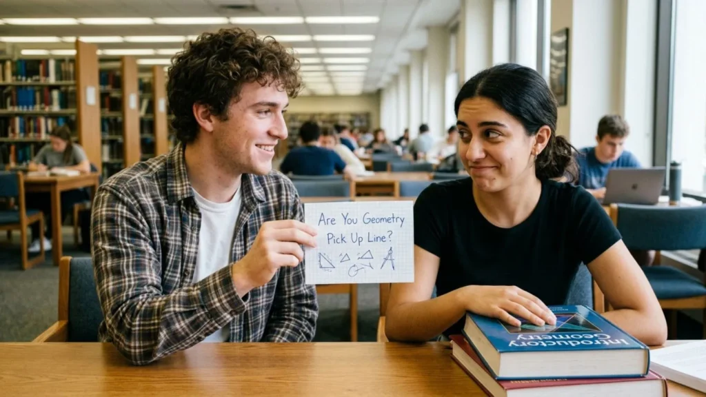 Clever and Unique Are You Geometry Pick Up Line