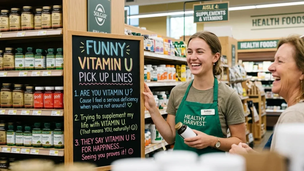 Funny Vitamin U Pick Up Lines