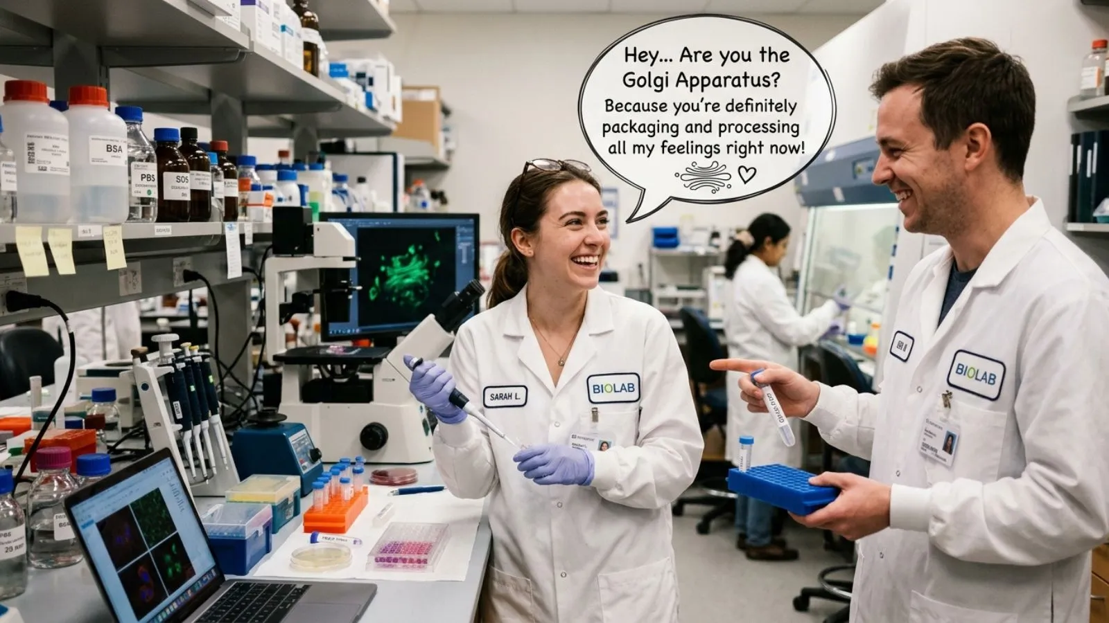 Golgi Apparatus Pick Up Line