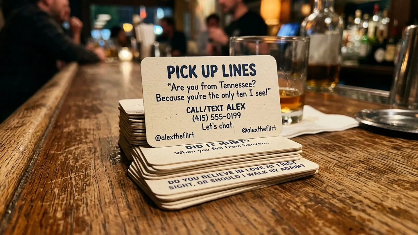 Pick Up Line Business Cards