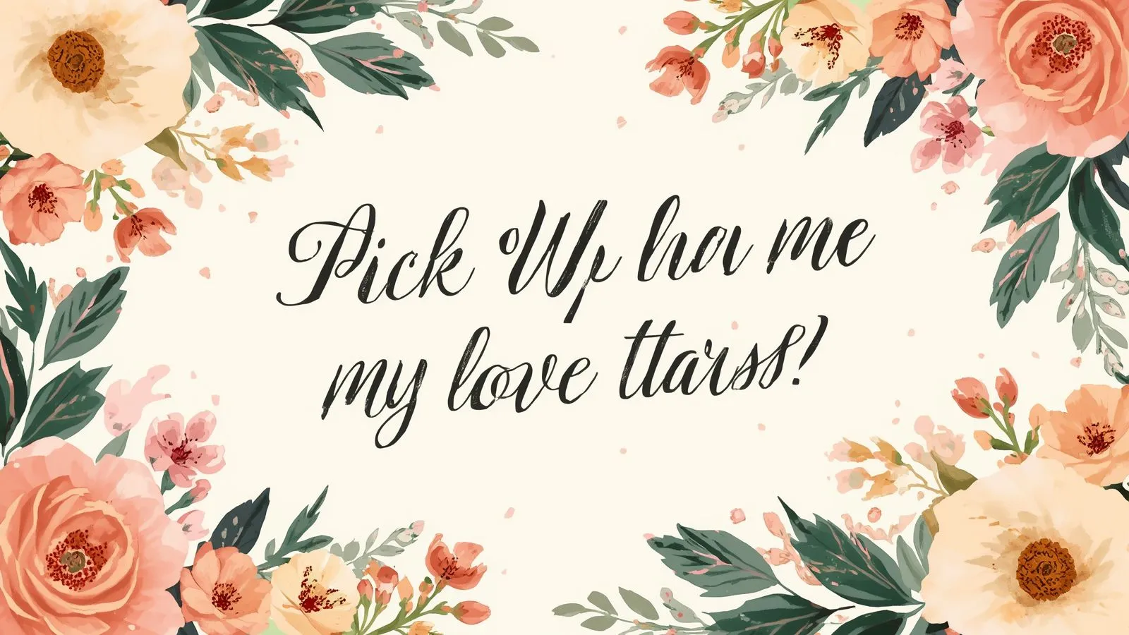 Pick Up Line By Name