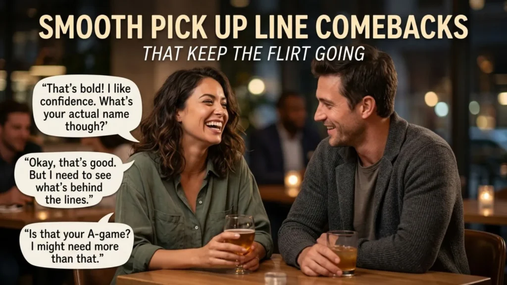 Smooth Pick Up Line Comebacks That Keep the Flirt Going