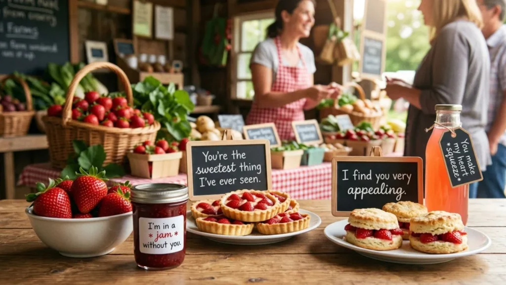 Strawberry Pick Up Lines Inspired by Food
