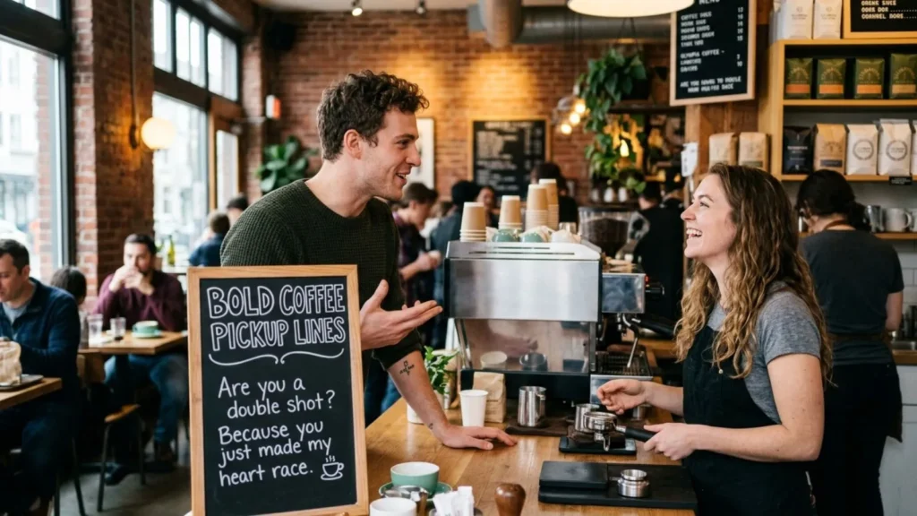 Bold Coffee Pickup Lines