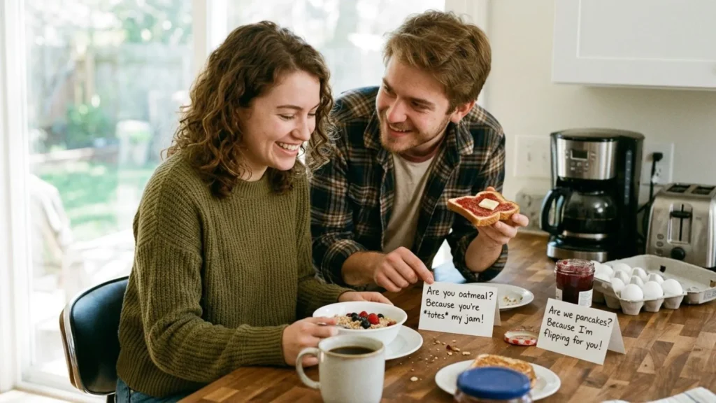 Cheesy & Playful Breakfast Pick Up Lines 